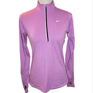 Nike Dri Fit Purple Half Zip Pullover Size S
